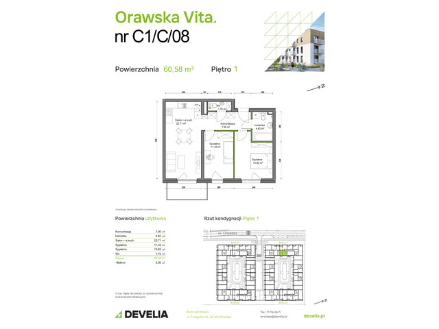 Mieszkanie w inwestycji Orawska Vita, symbol C1/C/08 » nportal.pl