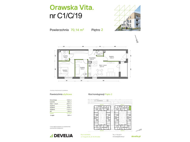 Mieszkanie w inwestycji Orawska Vita, symbol C1/C/19 » nportal.pl