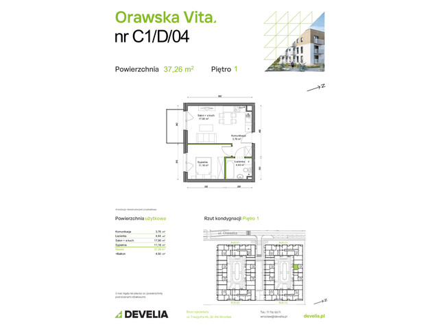 Mieszkanie w inwestycji Orawska Vita, symbol C1/D/04 » nportal.pl