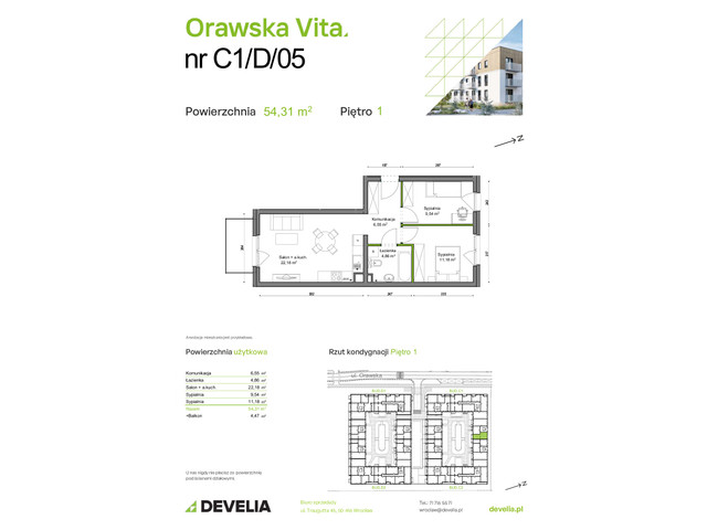 Mieszkanie w inwestycji Orawska Vita, symbol C1/D/05 » nportal.pl