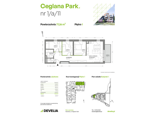 Mieszkanie w inwestycji Ceglana Park, symbol B1/A/11 » nportal.pl