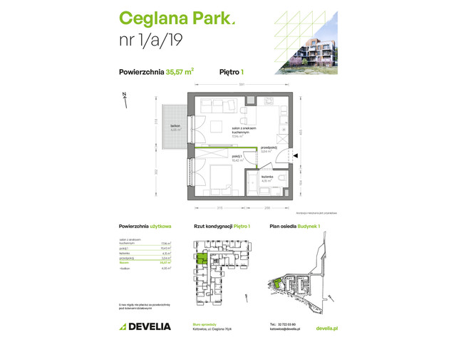 Mieszkanie w inwestycji Ceglana Park, symbol B1/A/19 » nportal.pl