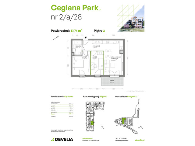 Mieszkanie w inwestycji Ceglana Park, symbol B2/A/28 » nportal.pl