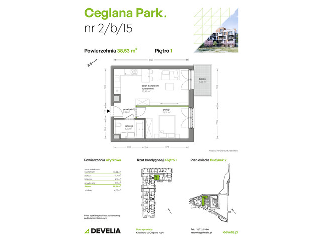 Mieszkanie w inwestycji Ceglana Park, symbol B2/B/15 » nportal.pl