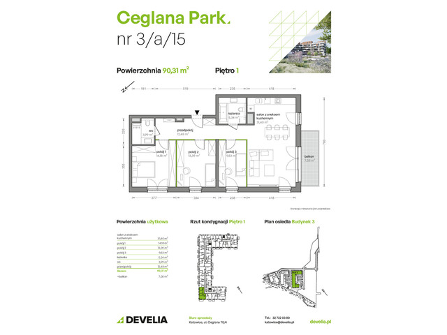 Mieszkanie w inwestycji Ceglana Park, symbol B3/A/15 » nportal.pl