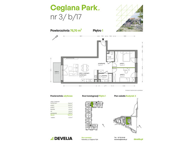 Mieszkanie w inwestycji Ceglana Park, symbol B3/B/17 » nportal.pl