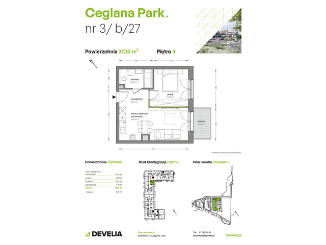 Mieszkanie w inwestycji Ceglana Park, symbol B3/B/27 » nportal.pl