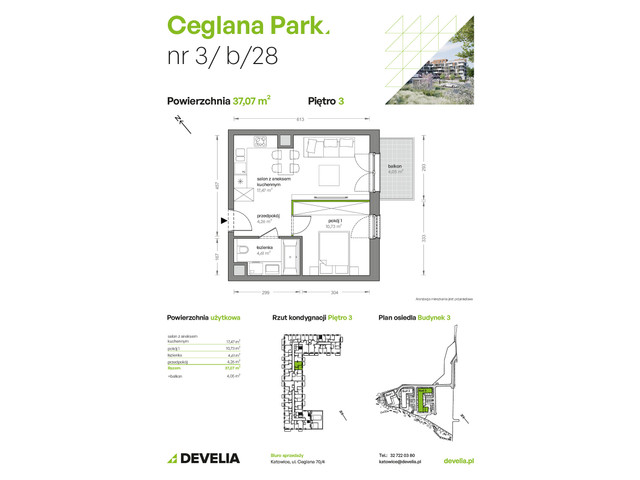 Mieszkanie w inwestycji Ceglana Park, symbol B3/B/28 » nportal.pl