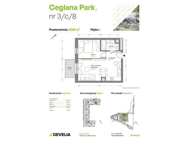 Mieszkanie w inwestycji Ceglana Park, symbol B3/C/08 » nportal.pl