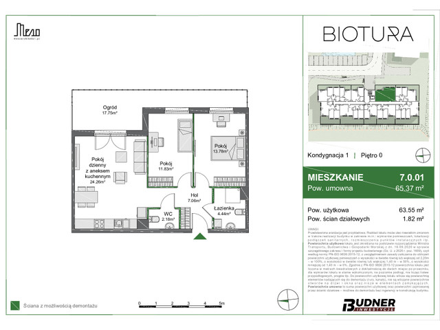 Mieszkanie w inwestycji BIOTURA, budynek ETAP II, symbol 7.0.01 » nportal.pl