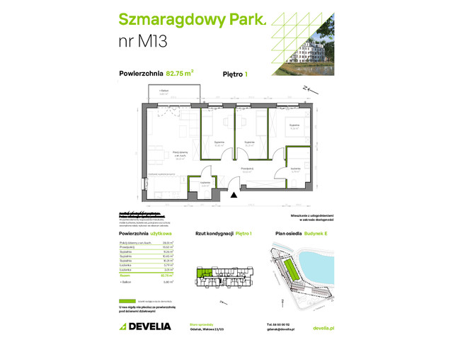 Mieszkanie w inwestycji Szmaragdowy Park, symbol E/013 » nportal.pl