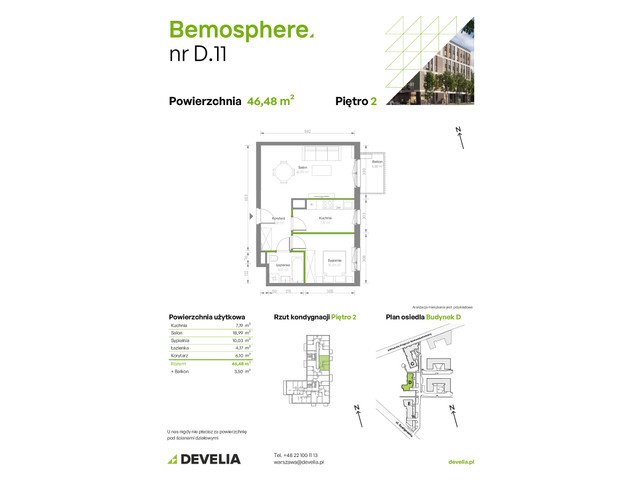 Mieszkanie w inwestycji Bemosphere, symbol D/011 » nportal.pl