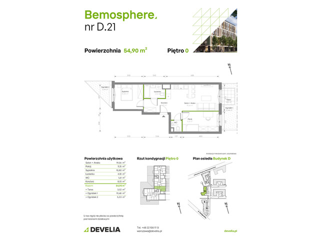 Mieszkanie w inwestycji Bemosphere, symbol D/021 » nportal.pl