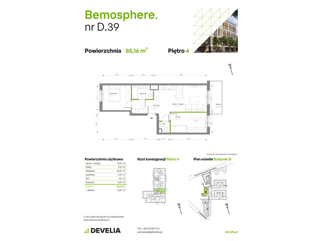 Mieszkanie w inwestycji Bemosphere, symbol D/039 » nportal.pl