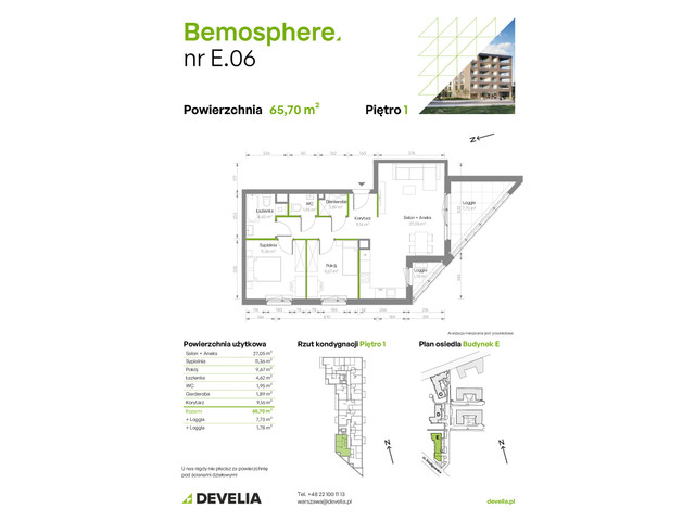 Mieszkanie w inwestycji Bemosphere, symbol E/006 » nportal.pl