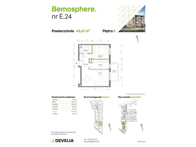 Mieszkanie w inwestycji Bemosphere, symbol E/024 » nportal.pl