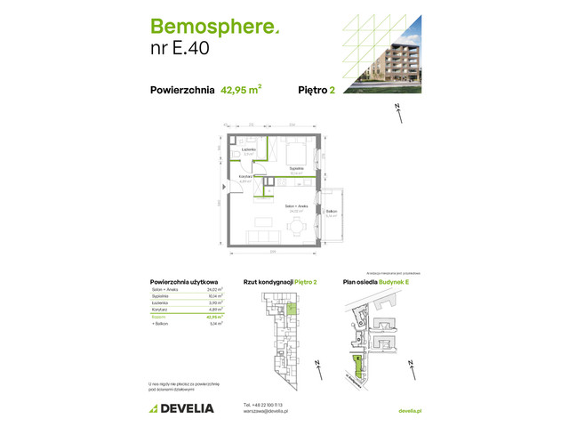 Mieszkanie w inwestycji Bemosphere, symbol E/040 » nportal.pl