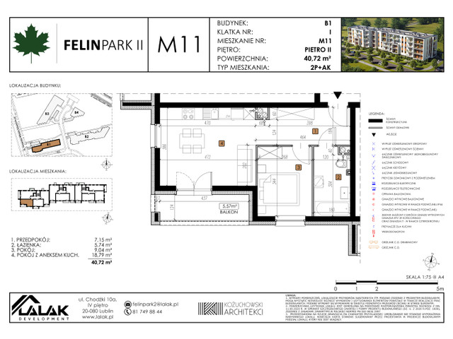 Mieszkanie w inwestycji Felin Park II, symbol B1_M11/I » nportal.pl