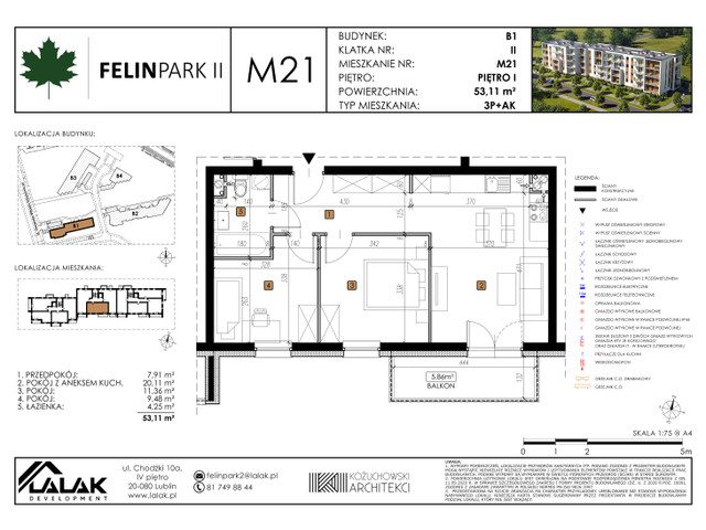 Mieszkanie w inwestycji Felin Park II, symbol B1_M21/I » nportal.pl