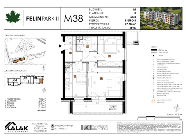 Mieszkanie w inwestycji Felin Park II, symbol B1_M38/I » nportal.pl
