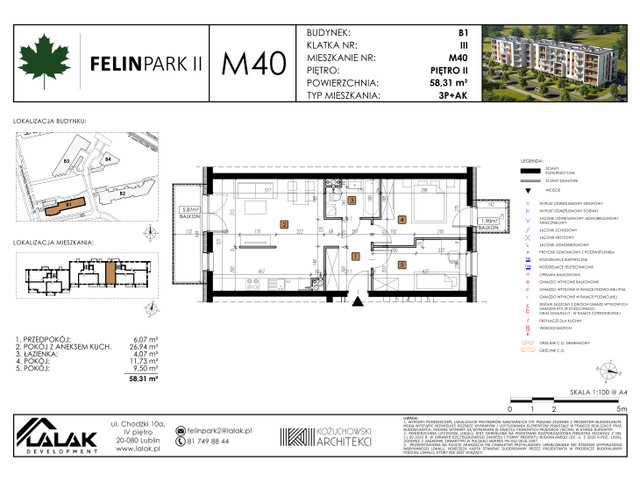 Mieszkanie w inwestycji Felin Park II, symbol B1_M40/I » nportal.pl
