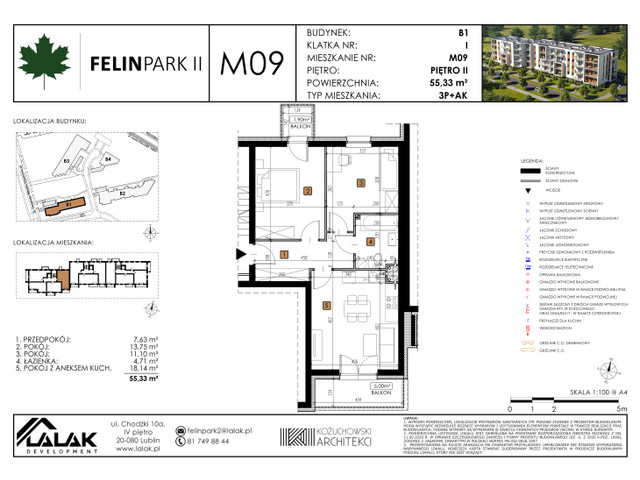 Mieszkanie w inwestycji Felin Park II, symbol B1_M9/I » nportal.pl