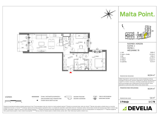 Mieszkanie w inwestycji Malta Point, symbol MP3-Horizon-LM-1C78 » nportal.pl