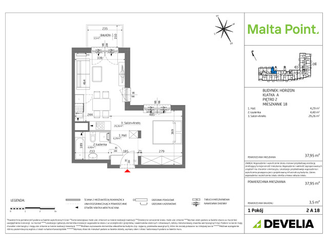 Mieszkanie w inwestycji Malta Point - Horizon i Zephir, symbol MP3-Horizon-LM-2A18 » nportal.pl