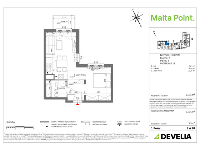 Mieszkanie w inwestycji Malta Point, symbol MP3-Horizon-LM-2A18 » nportal.pl