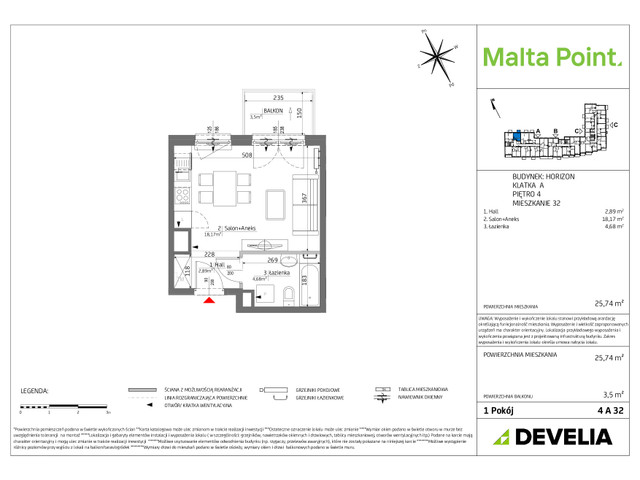 Mieszkanie w inwestycji Malta Point - Horizon i Zephir, symbol MP3-Horizon-LM-4A32 » nportal.pl