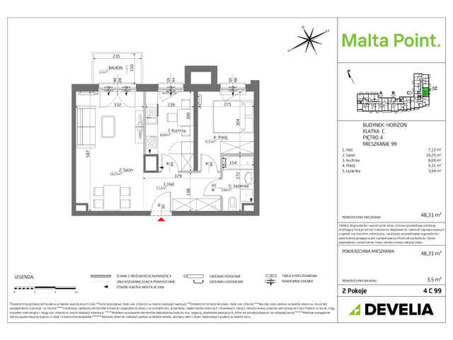 Mieszkanie w inwestycji Malta Point - Horizon i Zephir, symbol MP3-Horizon-LM-5A39 » nportal.pl