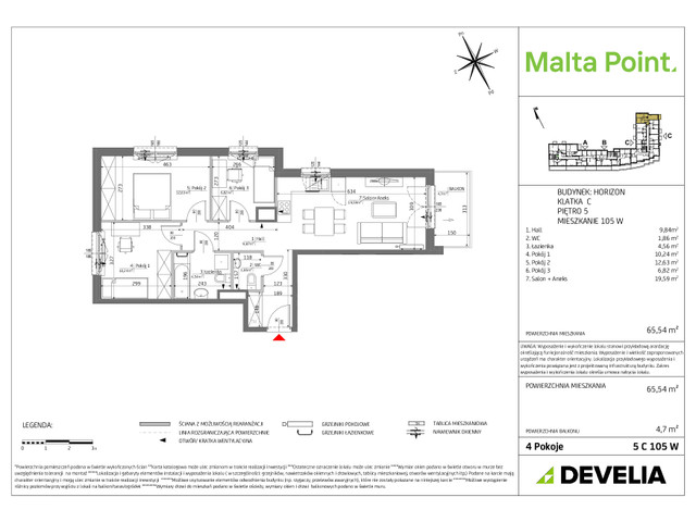 Mieszkanie w inwestycji Malta Point - Horizon i Zephir, symbol MP3-Horizon-LM-5C105 » nportal.pl