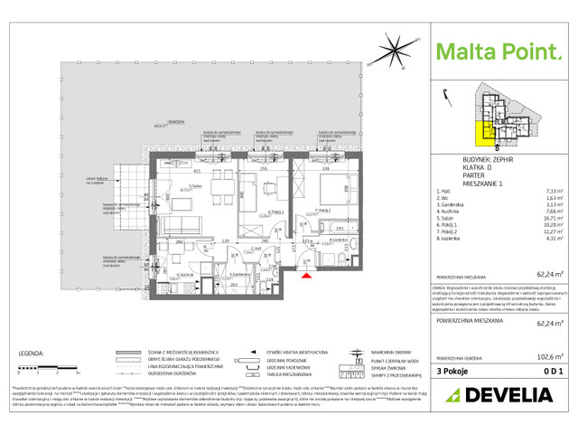 Mieszkanie w inwestycji Malta Point, symbol MP3-Zephir-LM-0D1 » nportal.pl