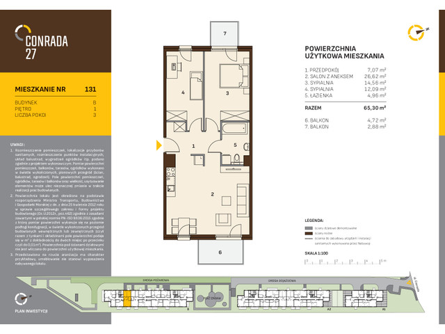 Mieszkanie w inwestycji Conrada 27, symbol C27-LM-B-131 » nportal.pl