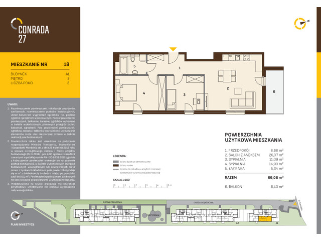 Mieszkanie w inwestycji Conrada 27, symbol C27-LM-A1-18 » nportal.pl