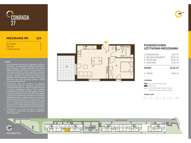 Mieszkanie w inwestycji Conrada 27, symbol C27-LM-B-123 » nportal.pl