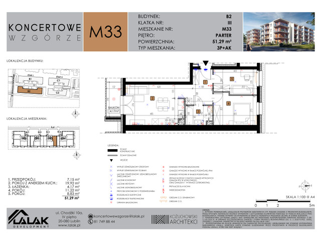 Mieszkanie w inwestycji Koncertowe Wzgórze, symbol B2_33 » nportal.pl