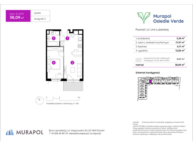 Mieszkanie w inwestycji Murapol Osiedle Verde, symbol 3.C.0.04 » nportal.pl