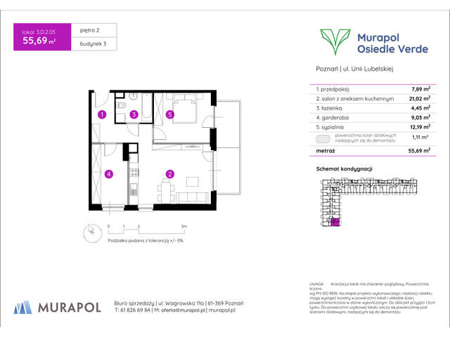 Mieszkanie w inwestycji Murapol Osiedle Verde, symbol 3.D.2.05 » nportal.pl