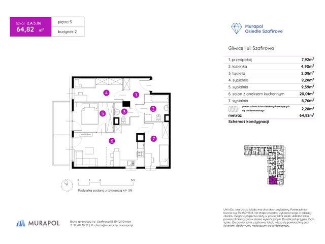 Mieszkanie w inwestycji Murapol Osiedle Szafirove, symbol 2.A.5.06 » nportal.pl