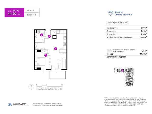 Mieszkanie w inwestycji Murapol Osiedle Szafirove, symbol 2.A.5.12 » nportal.pl
