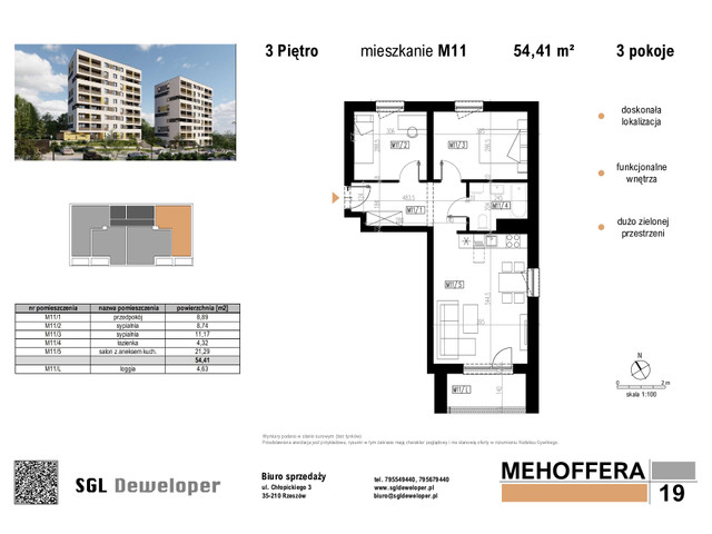 Mieszkanie w inwestycji Mehoffera19, symbol 11 » nportal.pl