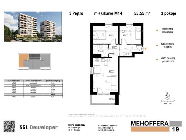 Mieszkanie w inwestycji Mehoffera19, symbol 14 » nportal.pl