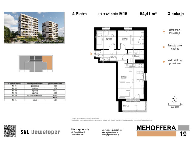 Mieszkanie w inwestycji Mehoffera19, symbol 15 » nportal.pl