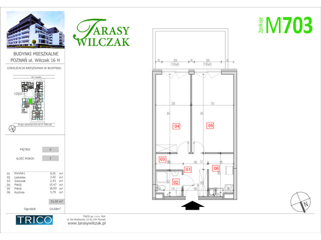 Mieszkanie w inwestycji Tarasy Wilczak ETAP IV, symbol 703 » nportal.pl
