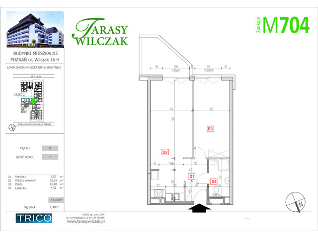 Mieszkanie w inwestycji Tarasy Wilczak ETAP IV, symbol 704 » nportal.pl