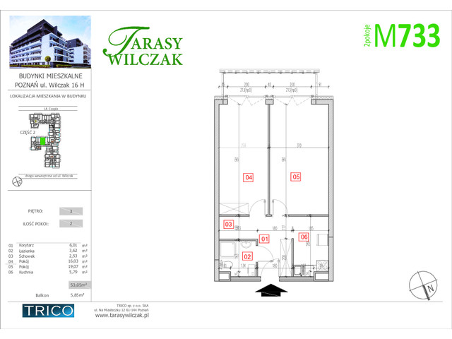 Mieszkanie w inwestycji Tarasy Wilczak ETAP IV, symbol 733 » nportal.pl