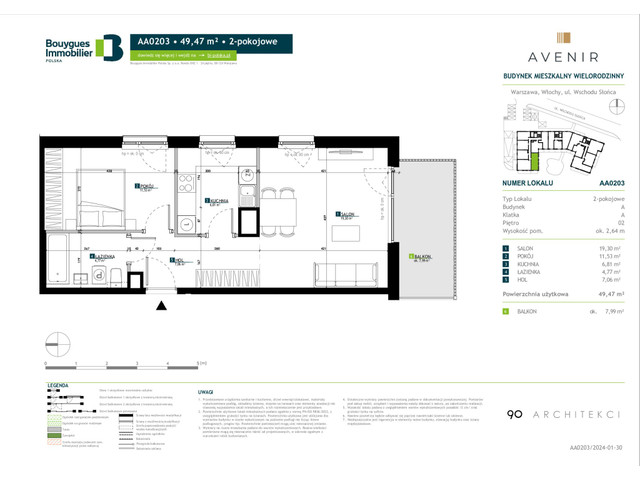 Mieszkanie w inwestycji Avenir, symbol AA0203 » nportal.pl