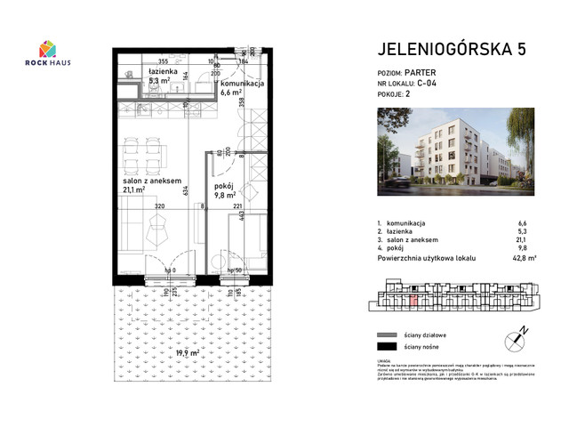 Mieszkanie w inwestycji Jeleniogórska 5, symbol C/04 » nportal.pl