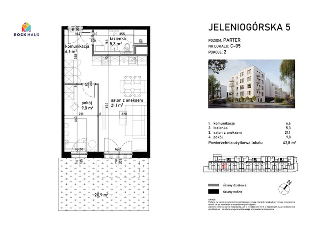 Mieszkanie w inwestycji Jeleniogórska 5, symbol C/05 » nportal.pl